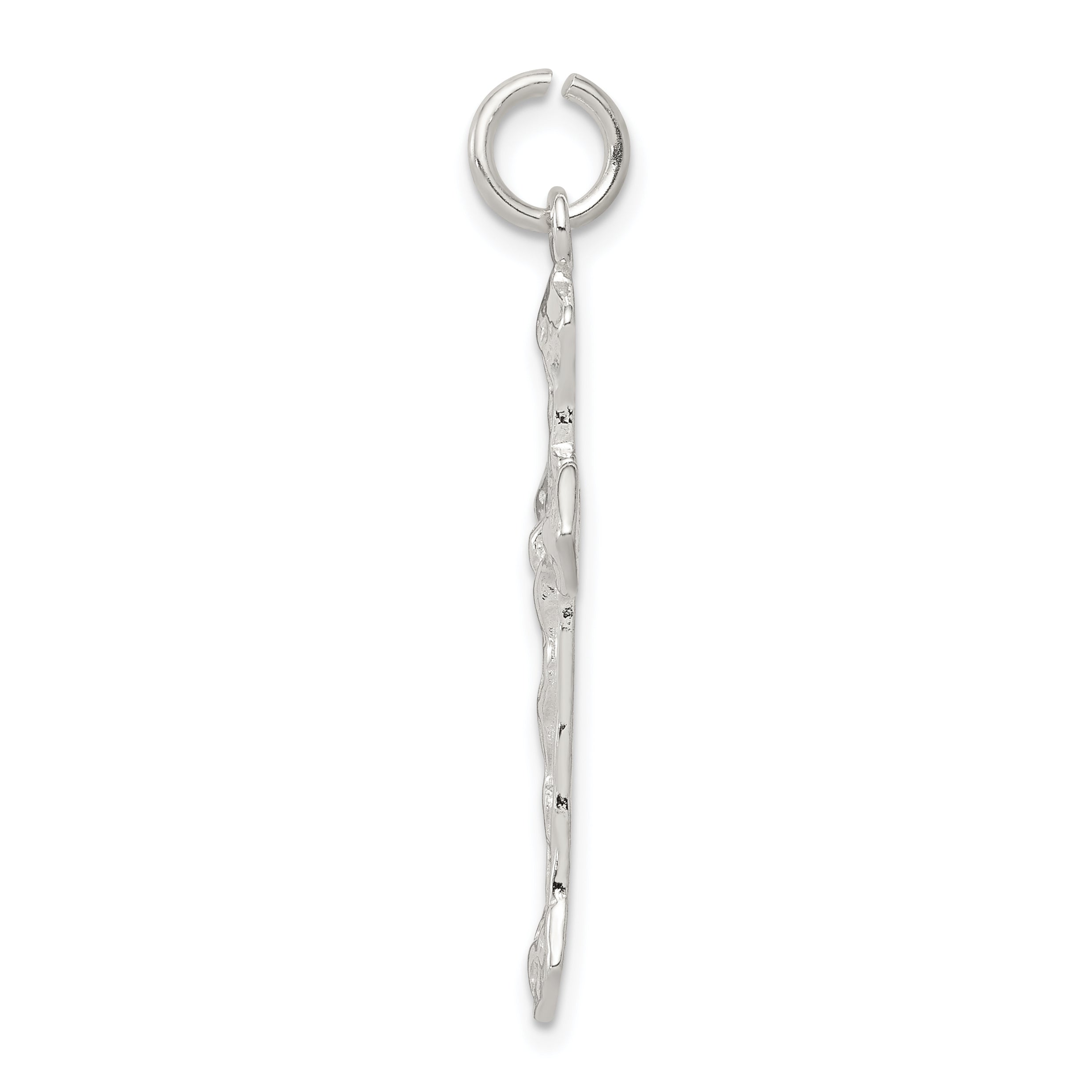 Sophia Jewelers 925 Sterling Silver Crucifix Pendant with Polished Anti-Tarnish Finish