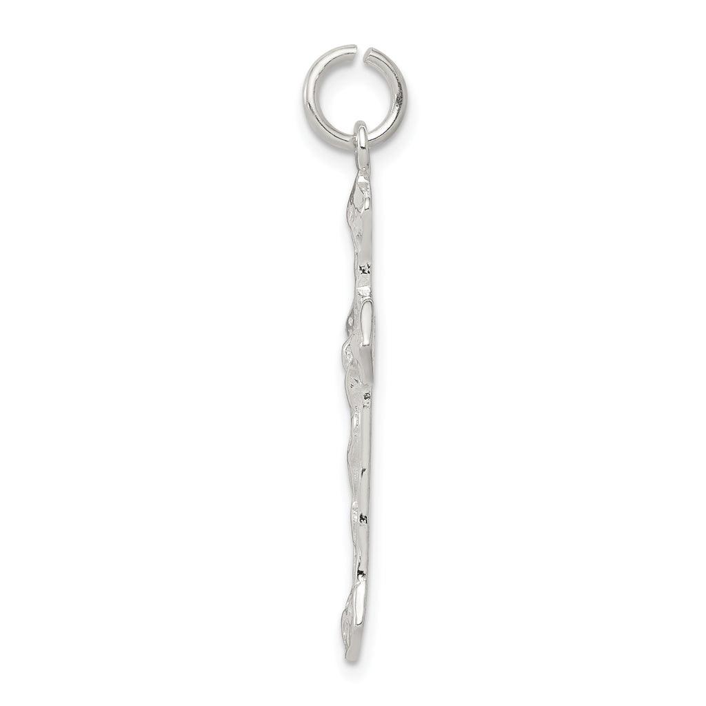 Sophia Jewelers 925 Sterling Silver Crucifix Pendant with Polished Anti-Tarnish Finish