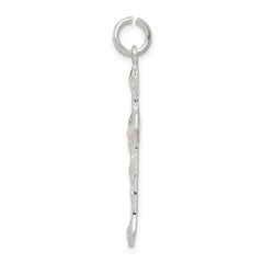 Sophia Jewelers 925 Sterling Silver Crucifix Pendant with Polished Anti-Tarnish Finish