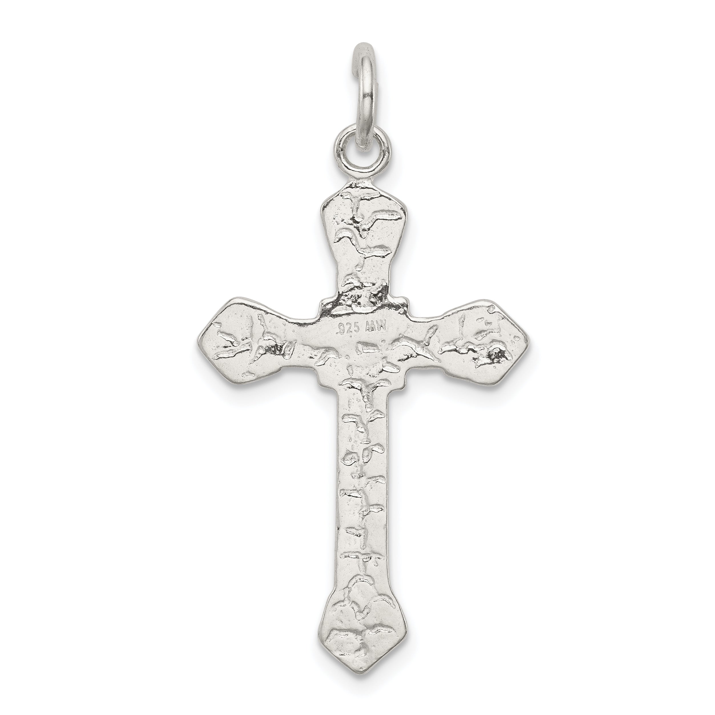 Sophia Jewelers 925 Sterling Silver Crucifix Pendant with Polished Anti-Tarnish Finish