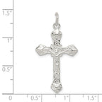Sophia Jewelers 925 Sterling Silver Crucifix Pendant with Polished Anti-Tarnish Finish