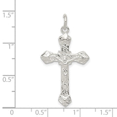 Sophia Jewelers 925 Sterling Silver Crucifix Pendant with Polished Anti-Tarnish Finish