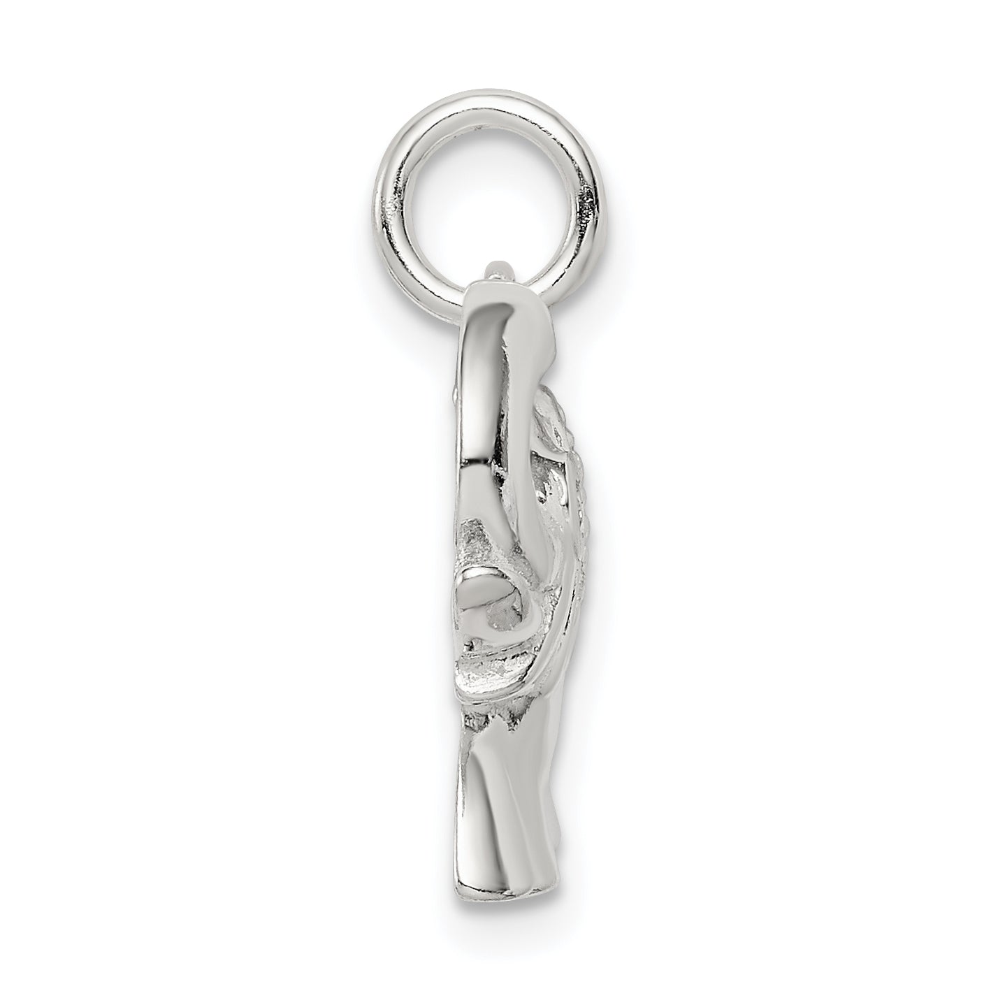 Sophia Jewelers 925 Sterling Silver CZ Elephant Charm, Polished & Elegant Pendant