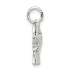 Sophia Jewelers 925 Sterling Silver CZ Elephant Charm, Polished & Elegant Pendant