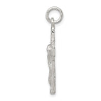 Sterling Silver 925 Crucifix Pendant with Polished Anti-Tarnish Finish
