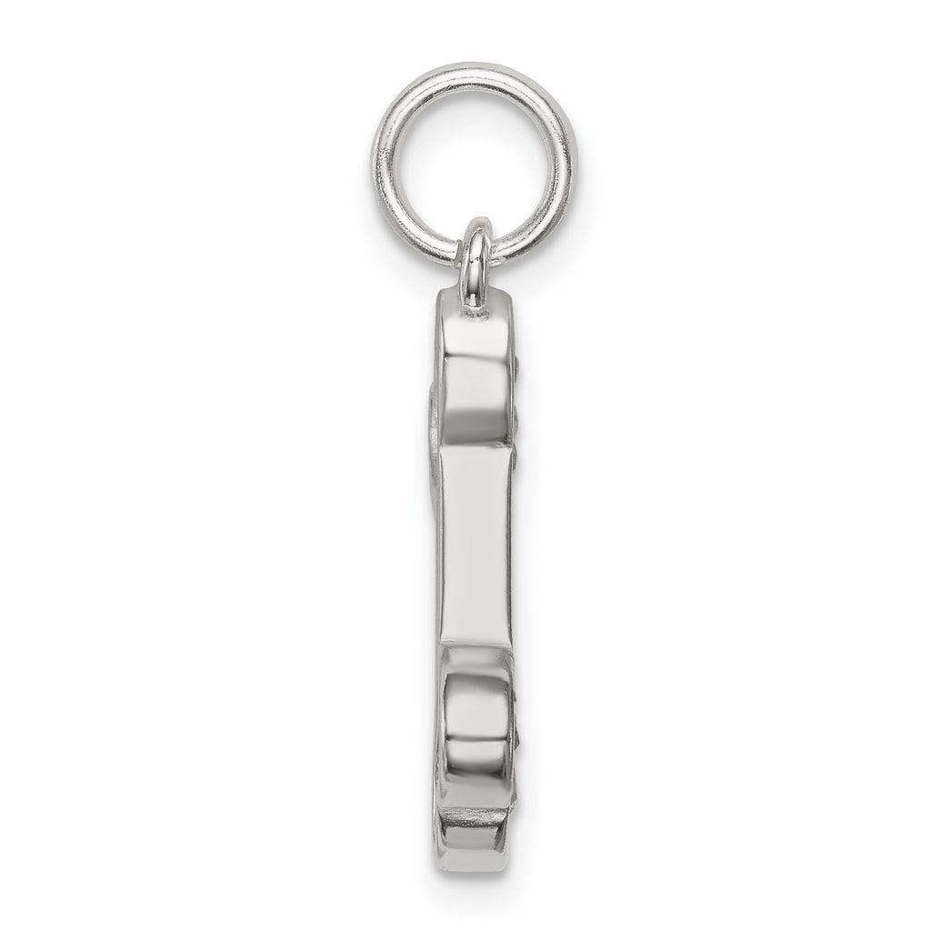 Sterling Silver 925 Dog Bone Charm with Anti-Tarnish Solid Casted Design