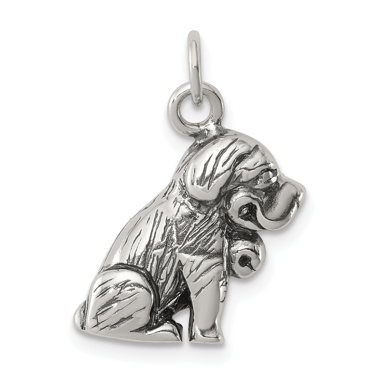 Sterling Silver Antique St. Bernard Charm Main image