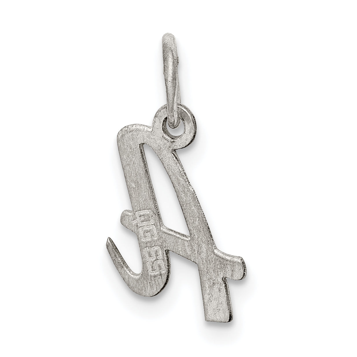 Sophia Jewelers Sterling Silver Initial A Charm with Rhodium Elegance