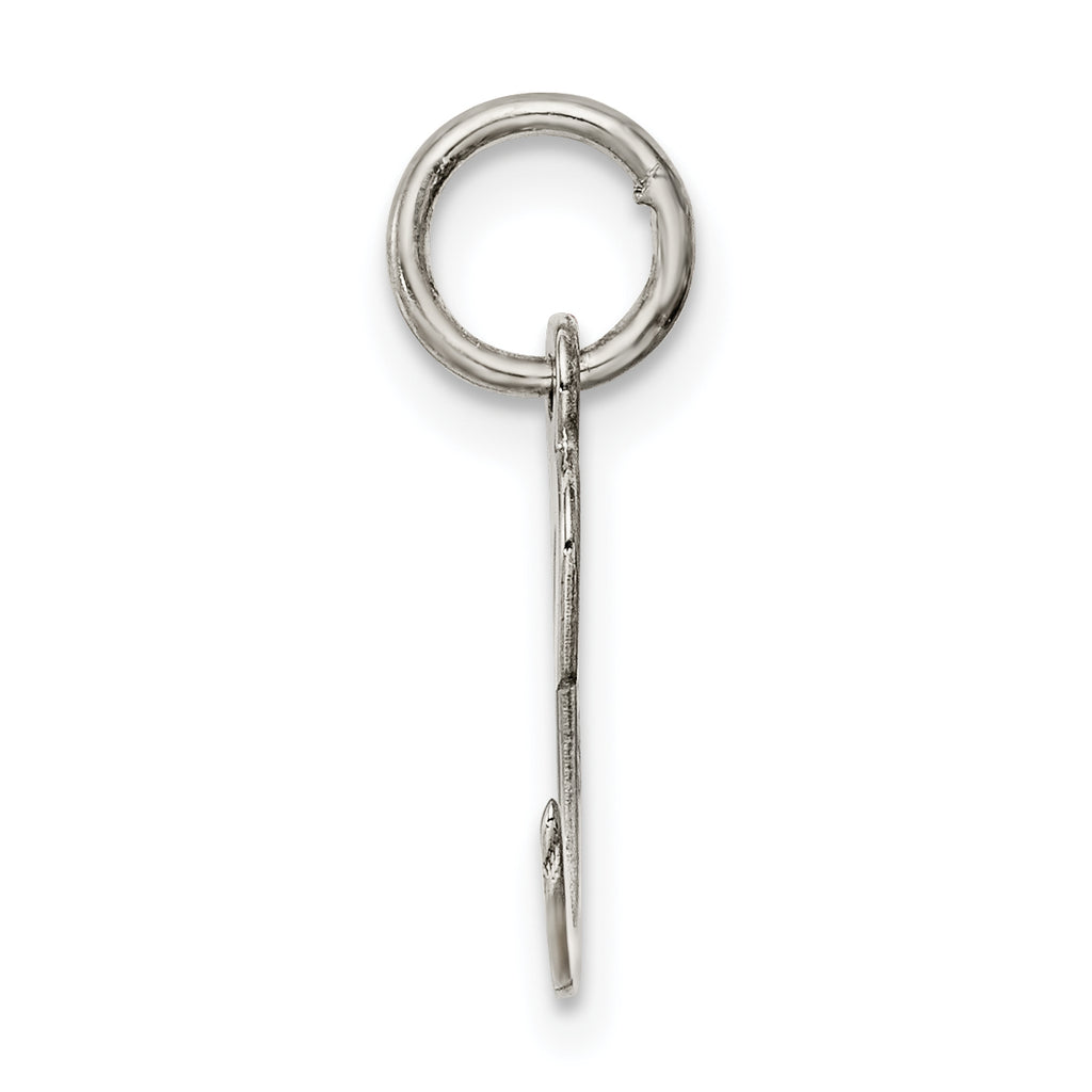 Sophia Jewelers Sterling Silver Initial C Charm Rhodium-Plated Elegance