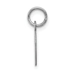 Sterling Silver 925 Initial D Charm with Rhodium Plating Elegance