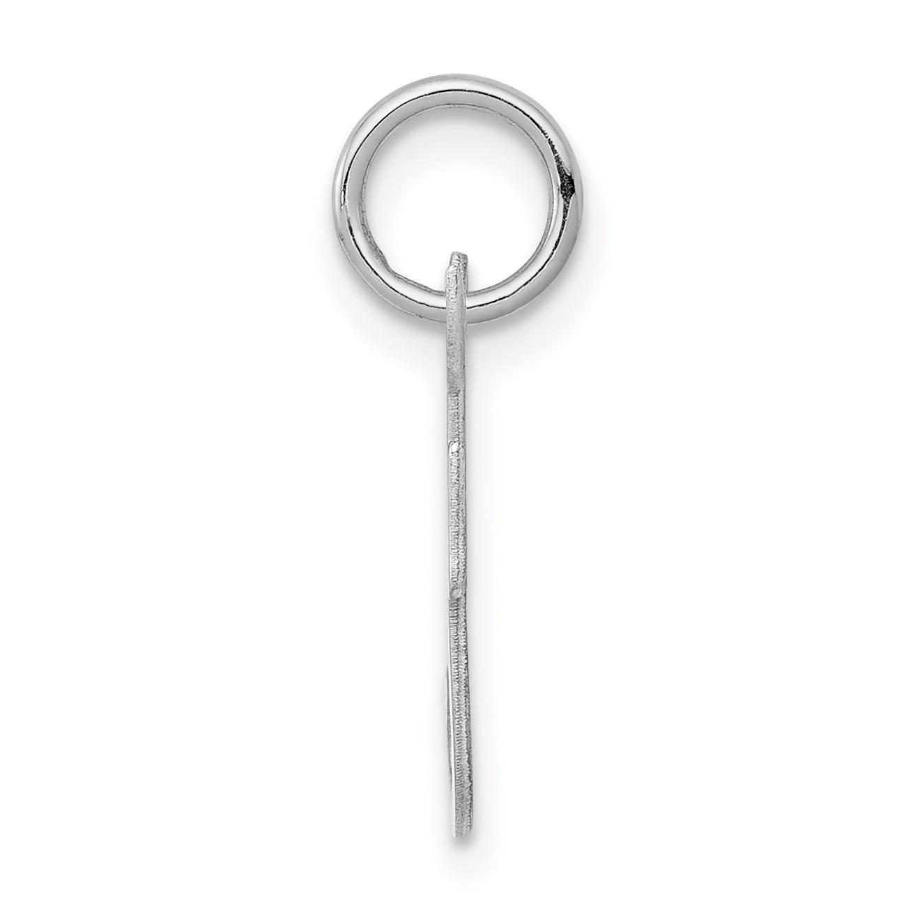 Sterling Silver Script Initial F Pendant in Rhodium-Plated Finish Secondary image