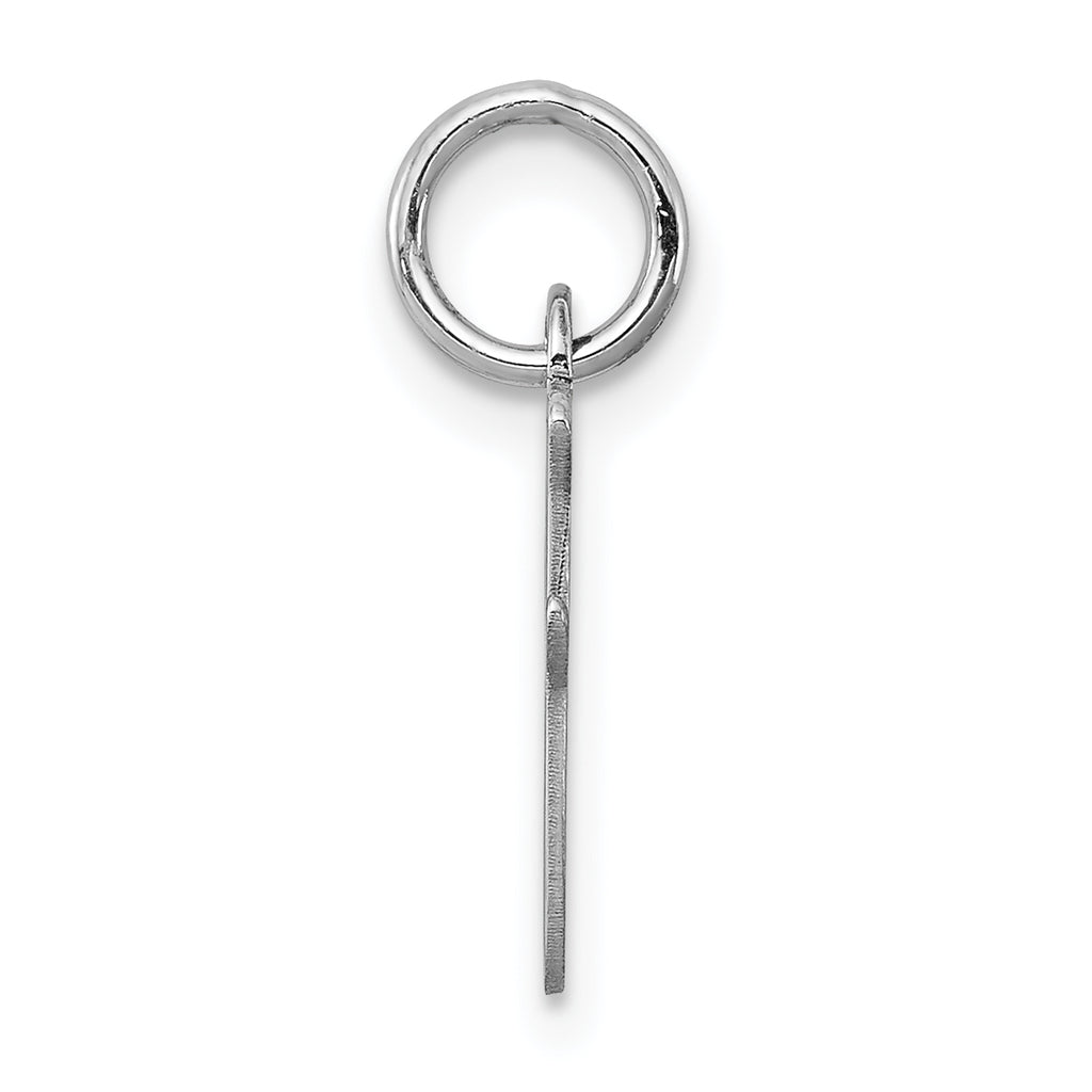 Sophia Jewelers Sterling Silver Initial I Charm with Rhodium Elegance