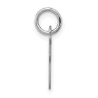 Sophia Jewelers Sterling Silver Initial I Charm with Rhodium Elegance