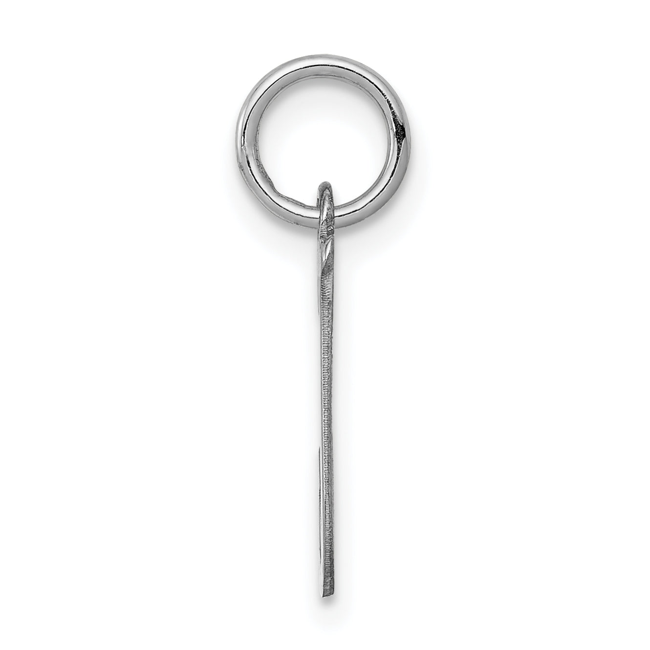 Sterling Silver Rhodium-Plated Initial J Charm by Sophia Jewelers Secondary image
