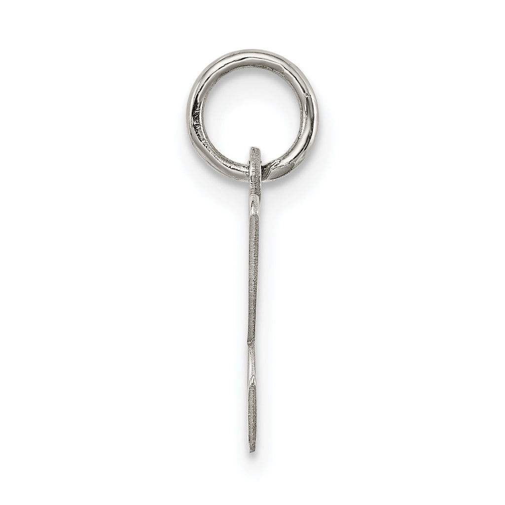 Sophia Jewelers 925 Sterling Silver Rhodium-Plated Initial K Charm