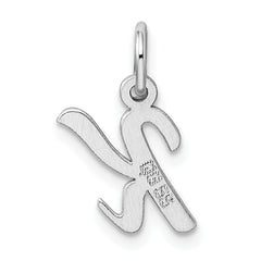 Sophia Jewelers 925 Sterling Silver Rhodium-Plated Initial K Charm