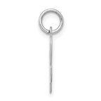 Sterling Silver 925 Rhodium-Plated Initial L Charm Elegant Craftsmanship