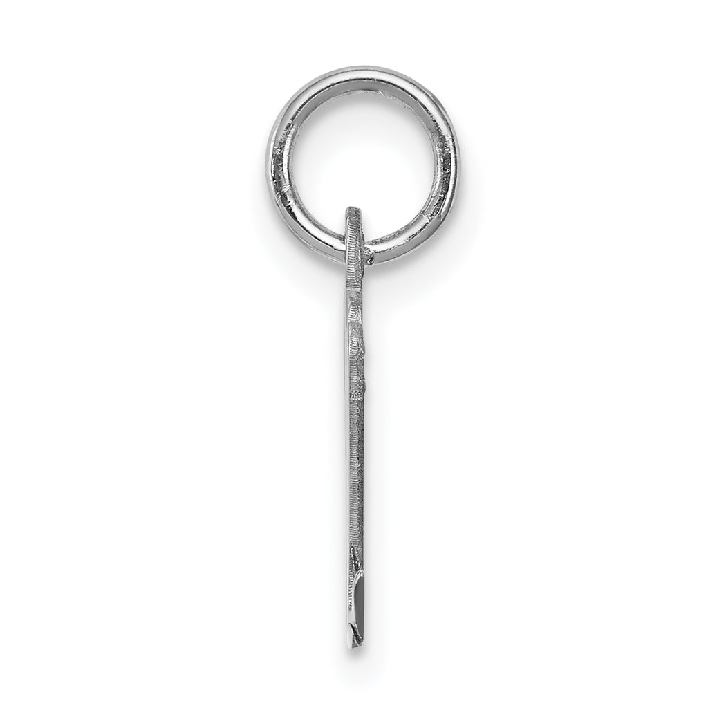 Sophia Jewelers Sterling Silver Initial M Charm with Rhodium Elegance