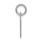 Sophia Jewelers Sterling Silver Initial M Charm with Rhodium Elegance