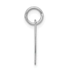Sterling Silver Rhodium-Plated Initial P Charm Elegant Small Pendant