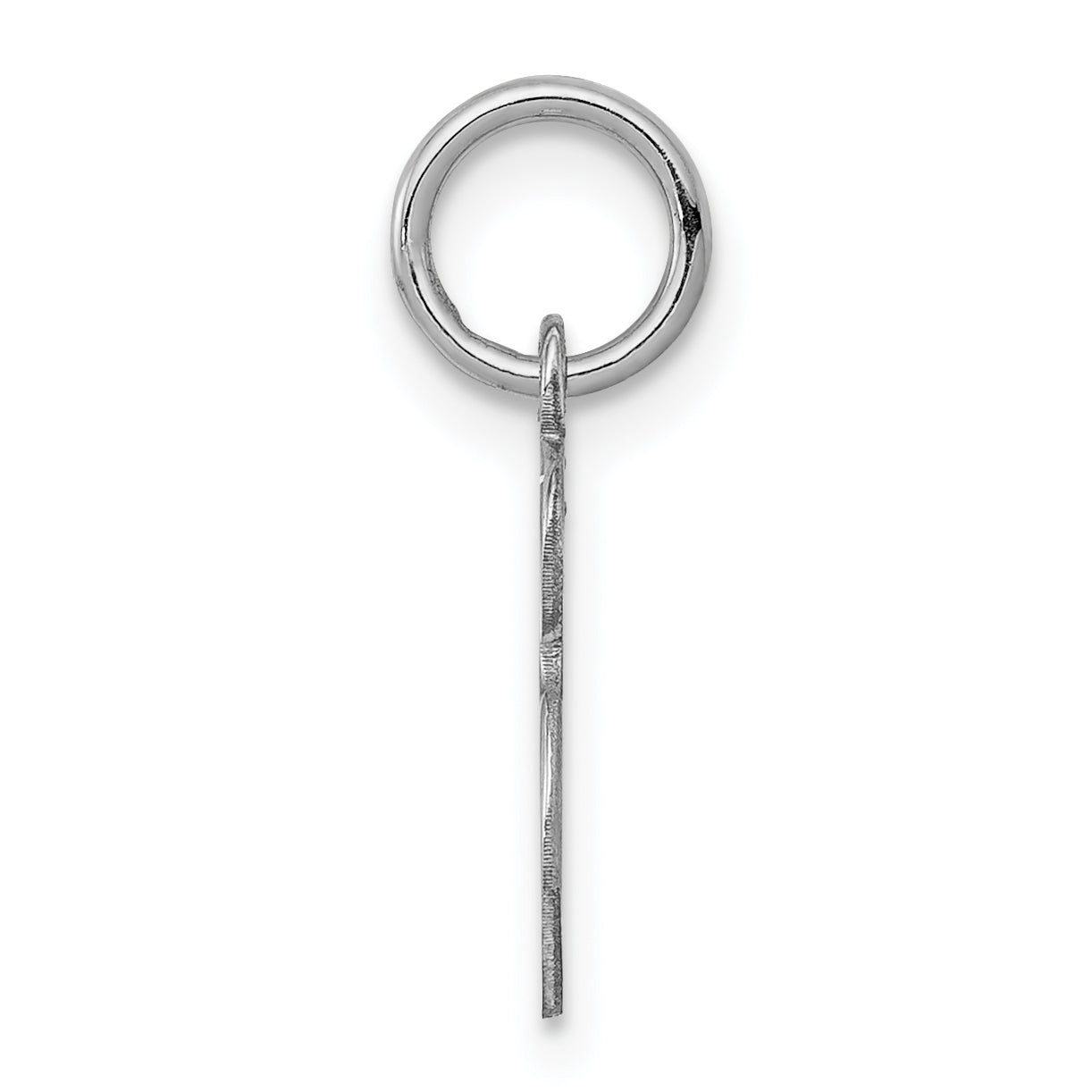 Sterling Silver 925 Initial S Charm with Rhodium Plating Elegant and Petite Secondary image