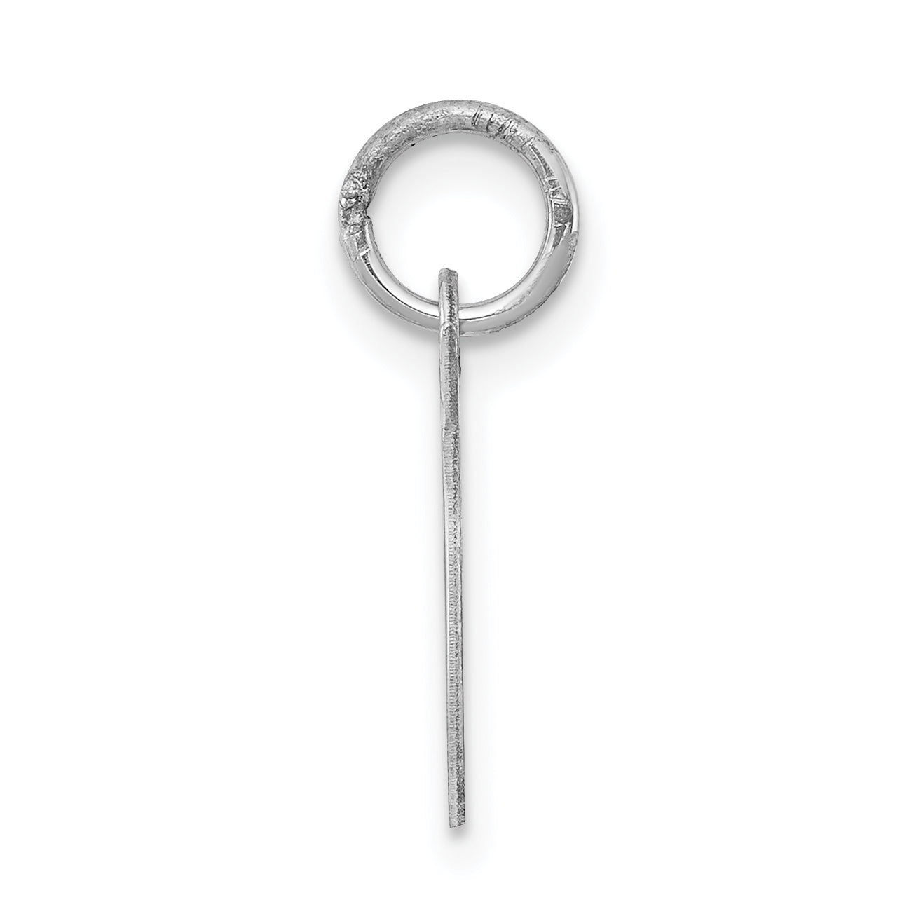 Sophia Jewelers Sterling Silver Rhodium-Plated Initial T Charm Elegant Design Secondary image