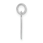 Sophia Jewelers Sterling Silver Polished Initial H Charm Unisex