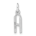 Sophia Jewelers Sterling Silver Polished Initial H Charm Unisex
