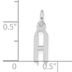 Sophia Jewelers Sterling Silver Polished Initial H Charm Unisex