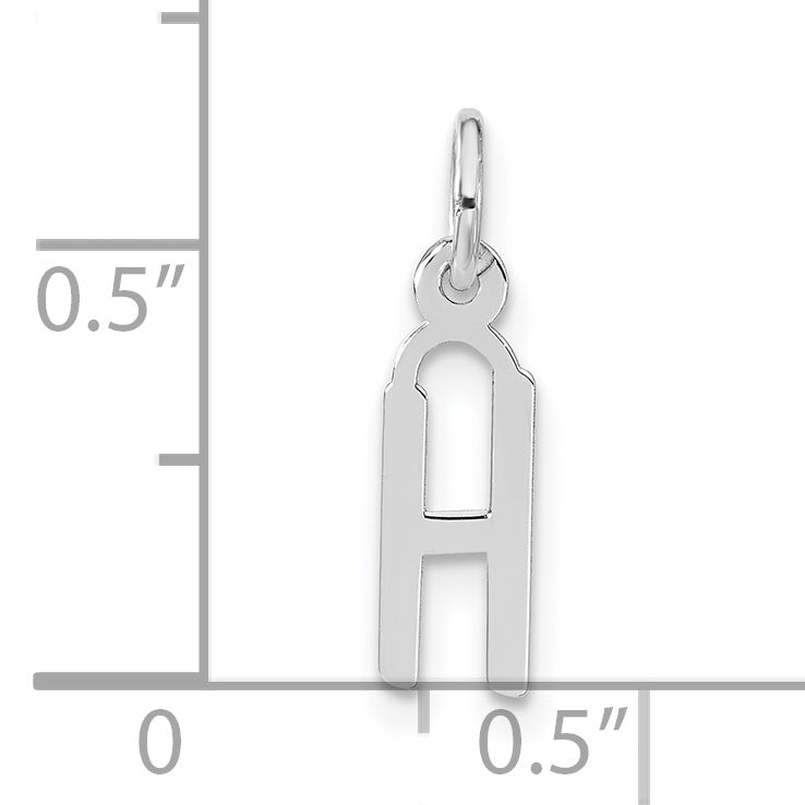 Sophia Jewelers Sterling Silver Polished Initial H Charm Unisex