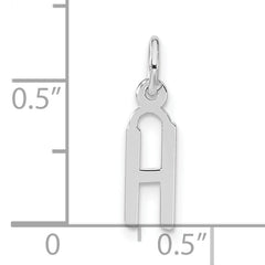 Sophia Jewelers Sterling Silver Polished Initial H Charm Unisex