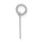 Sterling Silver 925 Unisex Polished Initial I Charm Pendant