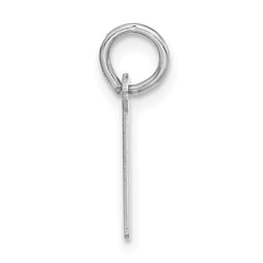 Sterling Silver 925 Unisex Polished Initial I Charm Pendant