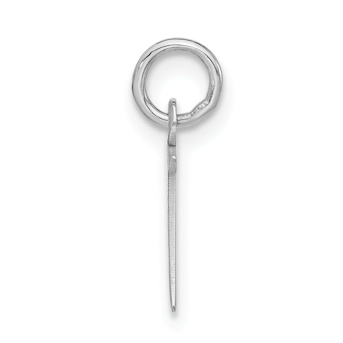 Sterling Silver 925 Polished Initial T Charm Unisex Jewelry Secondary image