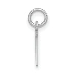 Sterling Silver 925 Polished Initial T Charm Unisex Jewelry