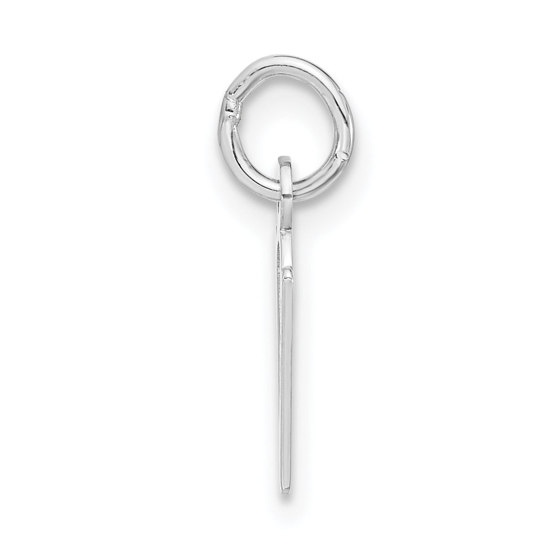 Sophia Jewelers Polished Sterling Silver Initial V Pendant Unisex Charm