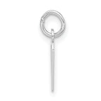 Sophia Jewelers Polished Sterling Silver Initial V Pendant Unisex Charm