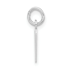 Sophia Jewelers Polished Sterling Silver Initial V Pendant Unisex Charm