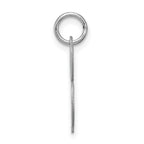Sterling Silver 925 Initial B Charm with Rhodium Plating