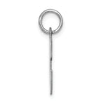 Sterling Silver 925 Script Initial C Charm Rhodium-Plated Elegant Design