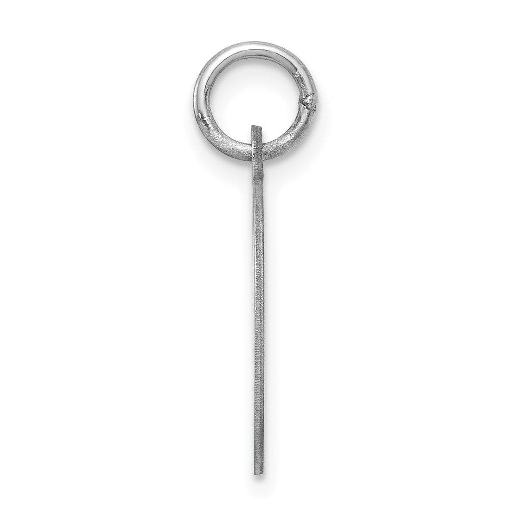 Sophia Jewelers Sterling Silver Rhodium-Plated Initial D Charm Elegant Design