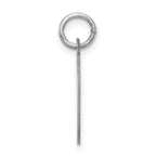 Sophia Jewelers Sterling Silver Rhodium-Plated Initial D Charm Elegant Design