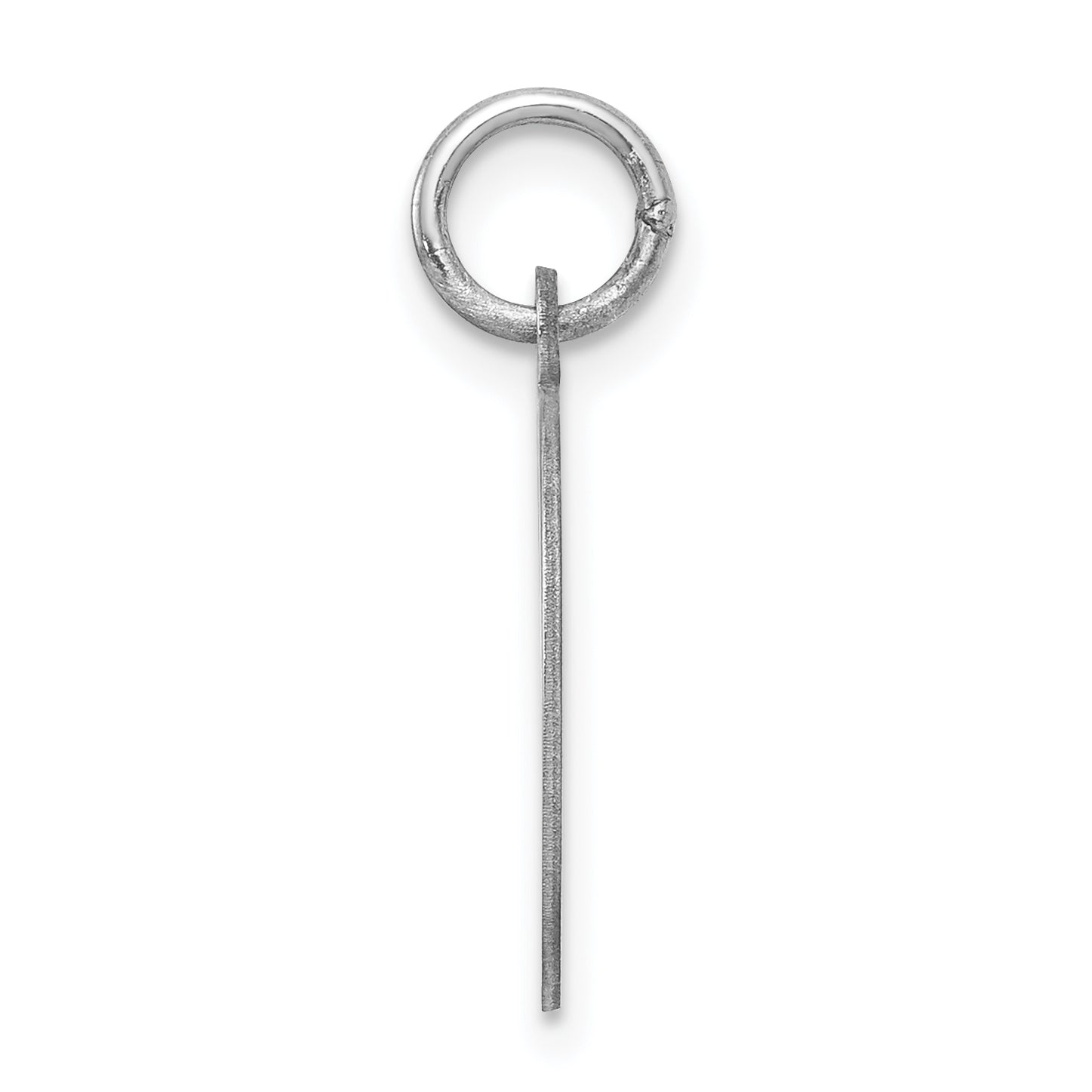 Sophia Jewelers Sterling Silver Rhodium-Plated Initial D Charm Elegant Design