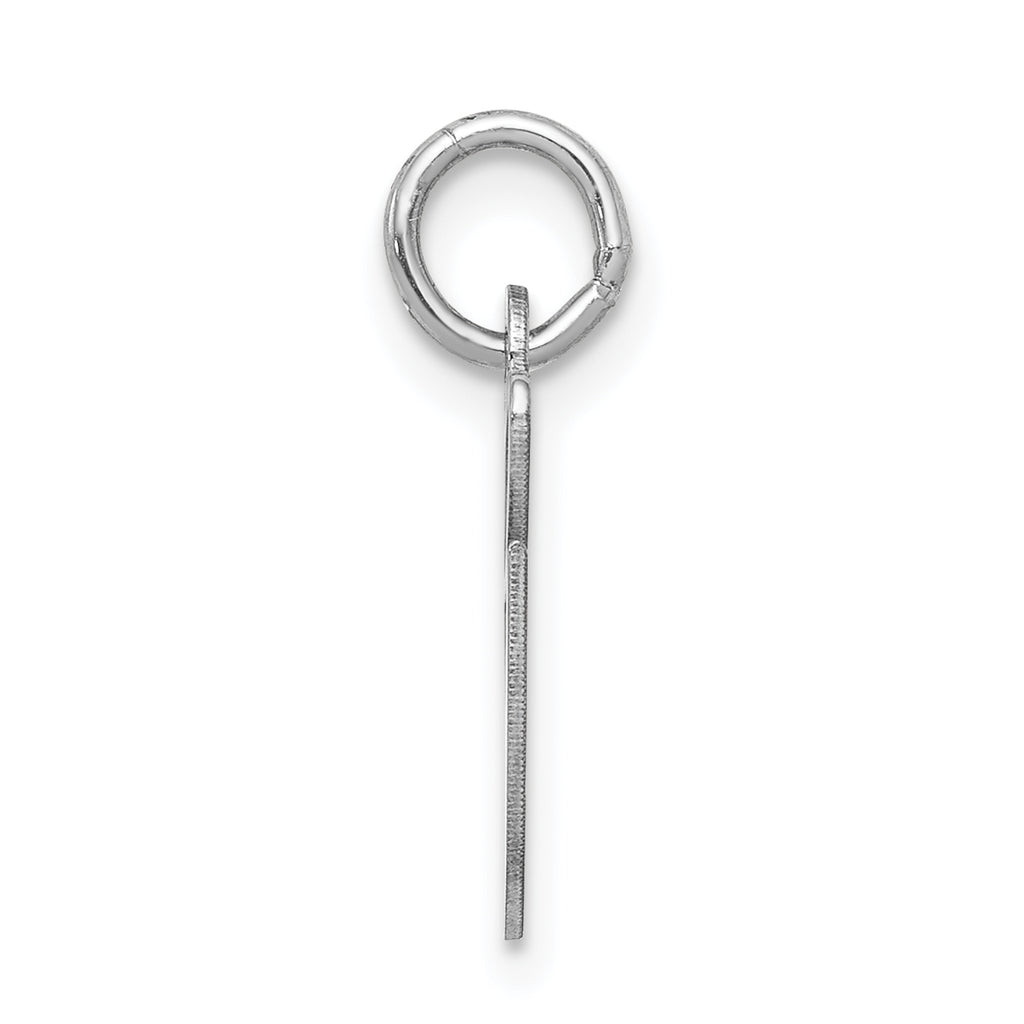 Sophia Jewelers Sterling Silver Rhodium Script G Charm Elegant Finish