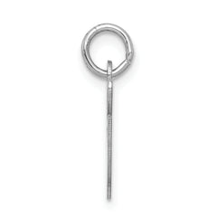 Sophia Jewelers Sterling Silver Rhodium Script G Charm Elegant Finish