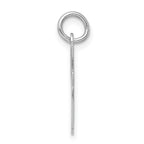 Sterling Silver 925 Script Initial Charm Rhodium-Plated Elegant Pendants