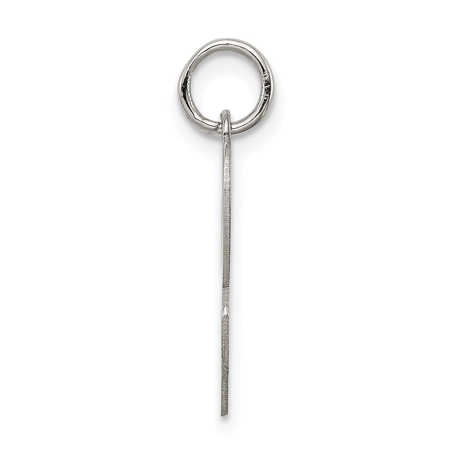 Sophia Jewelers Sterling Silver Script L Charm Rhodium-Plated Elegant Design Secondary image