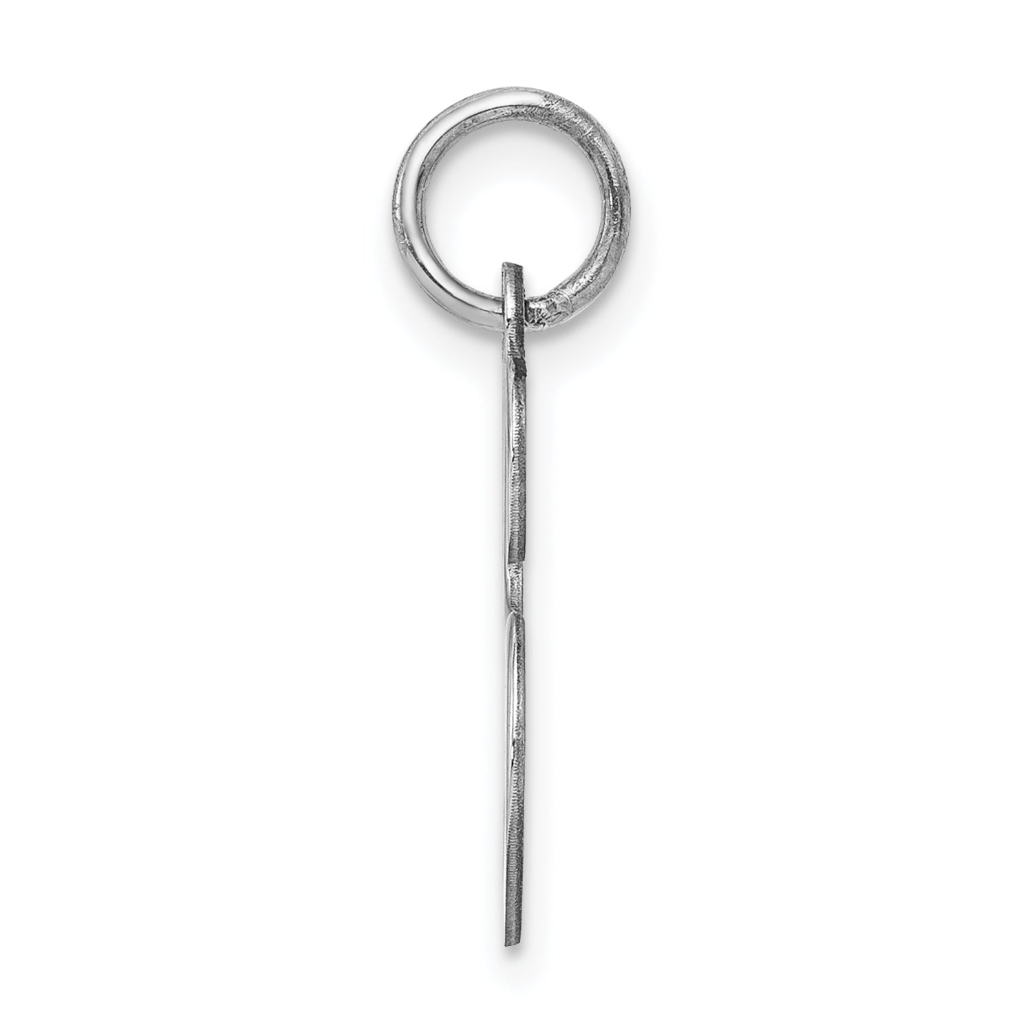 Sterling Silver 925 Initial S Charm with Rhodium Elegance Secondary image