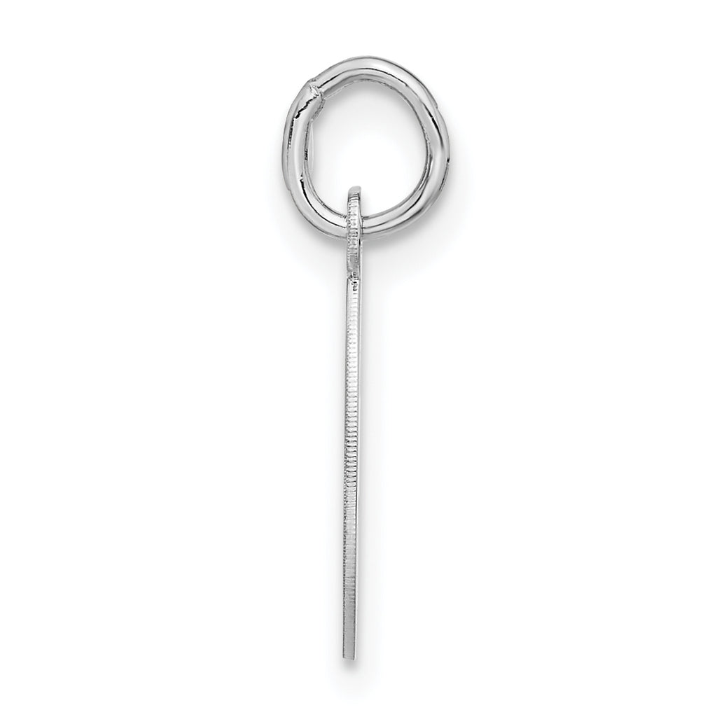 Sterling Silver 925 Unisex Initial C Charm Polished Finish Medium