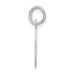 Sterling Silver 925 Unisex Initial C Charm Polished Finish Medium